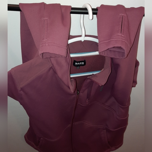 Bass Outdoor Womens Palmetto Full Zip Lightweight Fleece coat large EUC - Picture 9 of 11